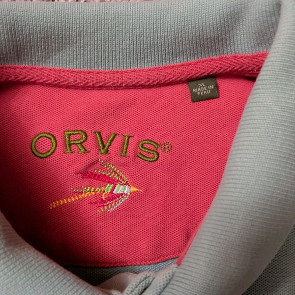 Orvis Men's Lot - XXL and XL - ¼ Zip Pullover and Polo Button Up/¼ Zip up - Blue - Picture 4 of 13